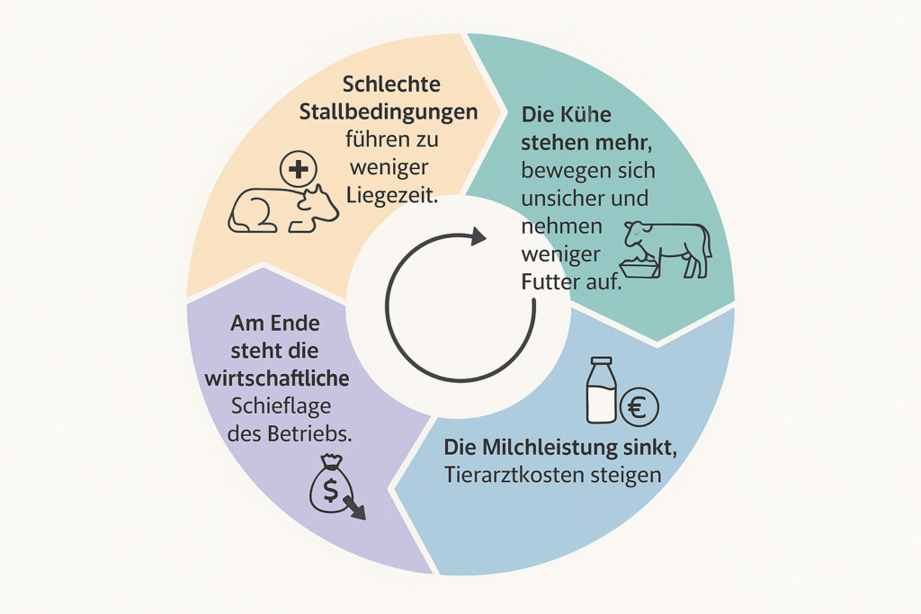 Teufelskreis der schlechte Stallbedingungen